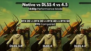 1440p Native vs DLSS 3.8 vs DLSS 4 vs 4.5 Performance Mode | RTX 20 vs RTX 30 vs RTX 40 vs RTX 50