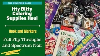 Amazon Adult Coloring Books Haul | Christmas, Chibi, Fantasy Adult Coloring