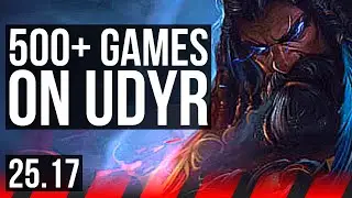 UDYR vs OLAF (TOP) | 500+ games | KR Master | 25.17