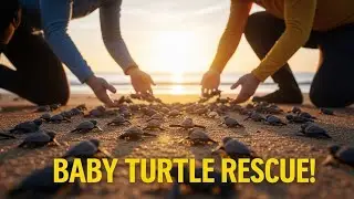 Beach Discovery: Rescue Team Saves Dozens of Baby Sea Turtles!