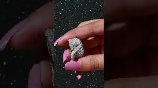 1X Customize alphabetic hip hop letter diamond ring for men and women. #hiphopjewelry #diamondring