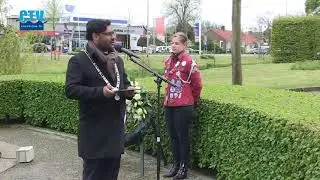Kranslegging bij Vredessymbool Akersloot