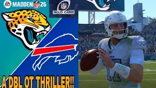 BILLS VS JAGUARS | WILD CARD FULL GAME SIMULATION | MADDEN 26 GAMEPLAY HIGHLIGHTS 