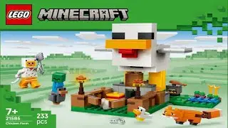 LEGO Instructions - Minecraft - 21585 - Chicken Farm - Minifig-scale
