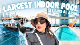 Largest indoor pool at Burj al Arab Dubai | HINDI | WITH ENGLISH SUBTITLES |