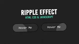 Button Ripple Effect on Click Using CSS3 & Vanilla Javascript