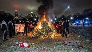 Muslim Extremists Burn Christmas Trees in Atlanta BUT THEN JESUS DID THIS...