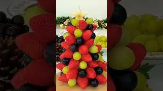 Fruity Christmas tree with Mahnaz#shorts