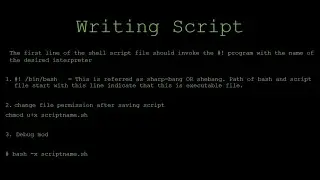 The Shell Scripting Tutorial Part-2