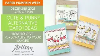 December 2021 Paper Pumpkin Alternative Handmade Card Idea & How To Give Personality To Your Images