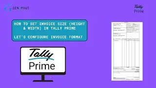 How to Set Invoice Size (Height & Width )in Tally Prime (Step-by-Step)