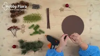 Hobby Flora | DIY Christmas Wreath / Swag Centerpiece