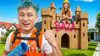 WIELKI KARTONOWY ZAMEK W DOMU BAZY!!!