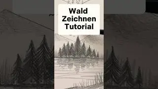 Wald einfach Zeichnen lernen - Komplettes Tutorial #zeichnenlernen #zeichnen #zeichnung