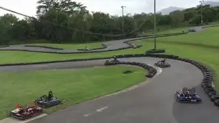 Run over by Go Kart - Guy Flipped Mid Air When Hit