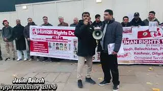 Jasim Baloch Speech | Baloch National Movement (BNM) | on Intl Human Rights Day JSFM Protest London