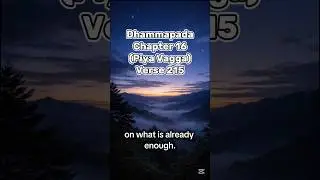 Dhammapada : Chapter 16 (Piya Vagga) - Verse 215
