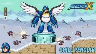 CHILL PENGUIN #megamanx #gameplay #snes #nintendo #supernintendo