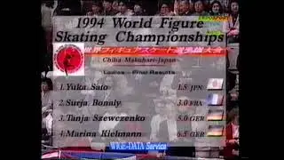 Final Results, Ladies Event - 1994 World Figure Skating Championships Free Skate