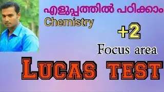 Lucas Test +2 Chemistry Focus area