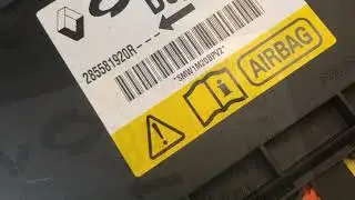 Renault fluence airbag ECU change