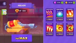TANK STARS HELIOS MAX LVL ALL WEAPONS MAX LVL GAMEPLAY