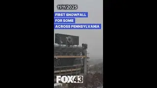 First snowfall for some across Pennsylvania this week