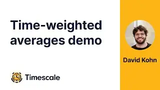 Inside TimescaleDB | Time-weighted averages demo