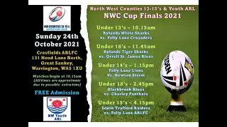 U16s Rylands Tiger Sharks v Orrell St James Blues