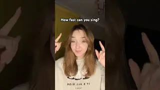 FAST TALKER TEST🤯 How fast can you sing?✨ #rap #song #music #viral