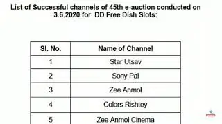 DD free dish ke sare channel 10 june se aaenge