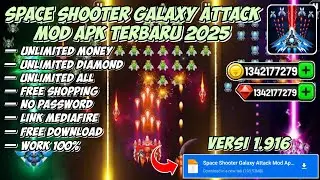 СКАЧАТЬ Space Shooter Galaxy Attack Mod Apk v1.916 Новейшая версия 2025 года. Неограниченные день...