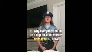Criminal or Cop 👮&zwj;♀️ 🍭🤣 #viral #funny #shortvideos #halloween #youtubeshorts #shorts #funny #lol