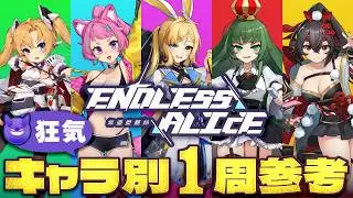 エンドレスアリスの狂気をキャラ別に1周する参考 | 無盡愛麗絲 Endless Alice | Insane