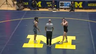 133 lbs - VMI's Declan Strait vs. Michigan's Gauge Botero | Michigan Wrestling