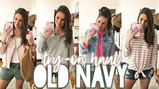 OLD NAVY TRY-ON HAUL - SPRING OUTFITS | Sarah Brithinee