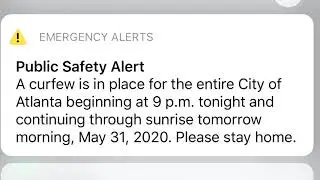 I got a curfew EAS alert