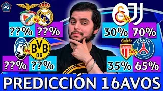 CHAMPIONS LEAGUE 2025/2026🔥16VOS de FINAL👉PREDICCI&Oacute;N, PORCENTAJES y AN&Aacute;LISIS