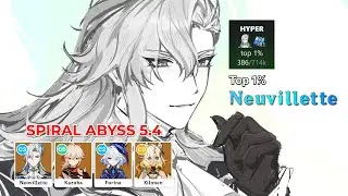 Top 1% Neuvillette vs Spiral Abyss 5.4 [Genshin Impact]