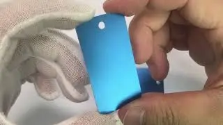 Blue Blank Aluminum Tag