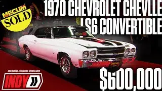 SOLD for $600,000 - 1970 Chevrolet Chevelle LS6 Convertible