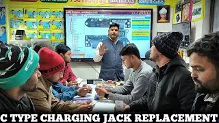 C Type Charging Jack Replacement C Type Charging Jack Open & Fixed hot Testing 