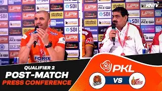 PKL 12 | Qualifier 2: Puneri Paltan vs Telugu Titans | Press Conference ft. Krishan & Ajay Thakur