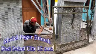 Model Pagar Rumah Besi Ulir Behel 12 mm - Bengkel Las Depok
