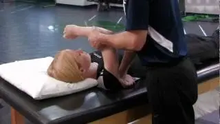 256 Therapist Stretch - Horizontal Adduction -- Texas Health Ben Hogan Sports Medicine Exercises