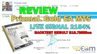 PrizmaL Gold EA MT5 REVIEW LIVE SIGNAL 2154% BACKTEST PROFIT +$18M | EcomForex