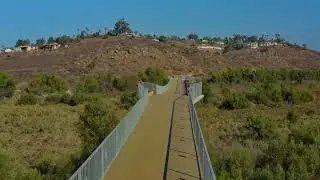 Lake Hodges Bridge Hike. Leica Telephoto lens on GH5 filming slow motion test for B-Roll.