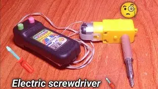 Make a electric screwdriver 🪛 at home! simple invention! simple trick 