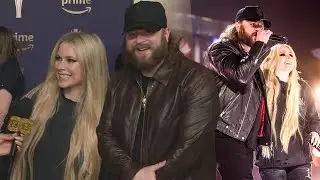 Watch Avril Lavigne and Nate Smith ROCK OUT on ACM Awards Stage!