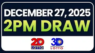 2PM PCSO LOTTO RESULTS TODAY DECEMBER 27, 2025 | SWERTRES EZ2